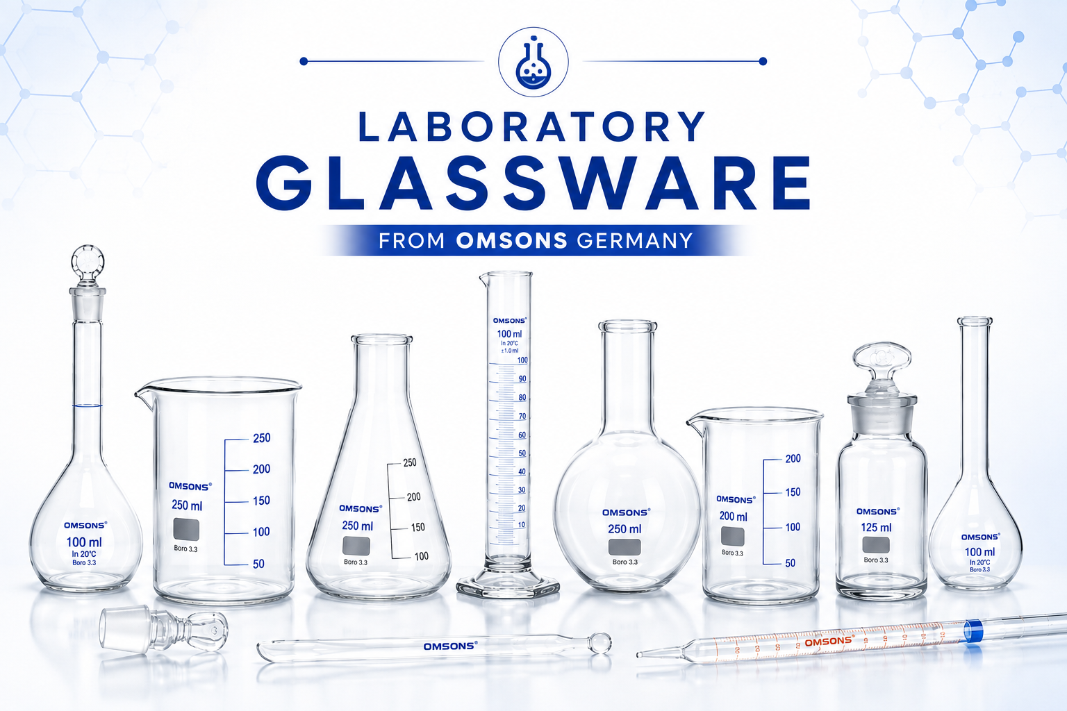Laboratory glassware and consumables